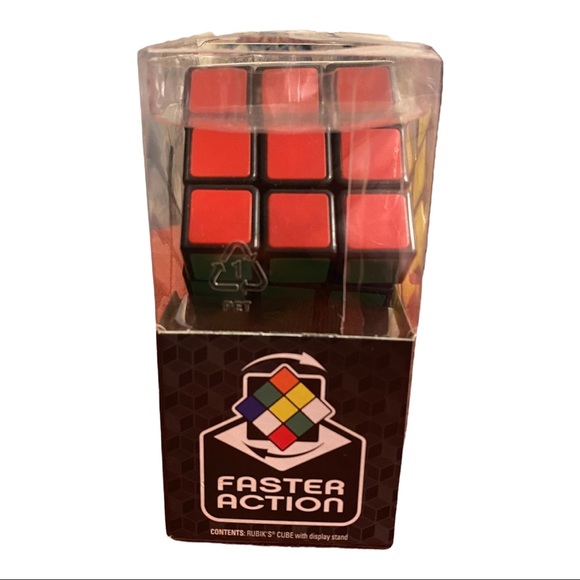 RUBIK'S CUBE 3x3 Puzzle Cube Game With Stand Rubik's Hasbro Toy Original- NEW - Picture 3 of 4